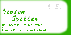 vivien sziller business card